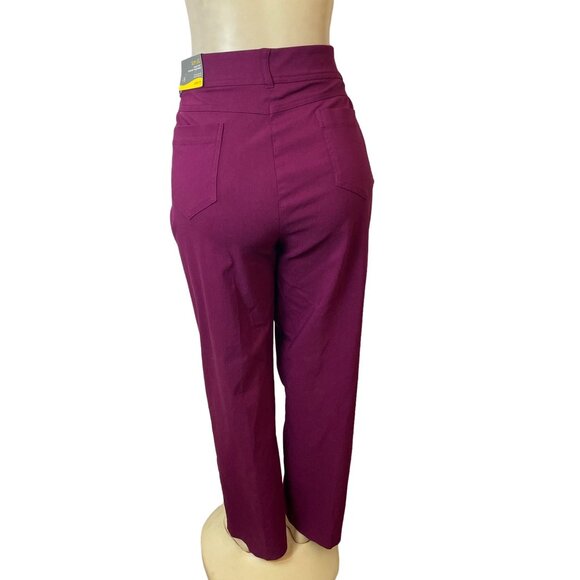 JM Collection Women's Purple High Rise Working Pants Sz 18 - NWT - Picture 3 of 8